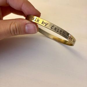 Gold Quote Bangle Bracelet from Natural Life